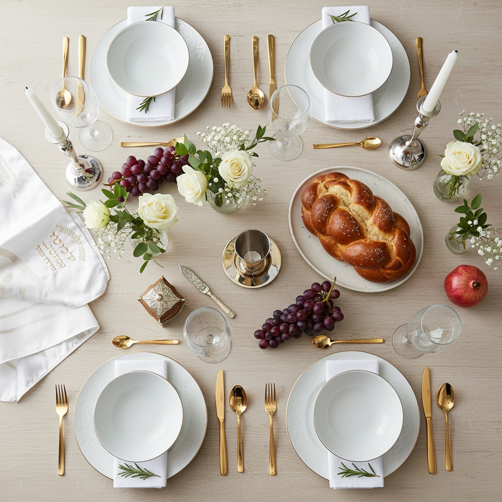 Kiddush Cup Flat Lay