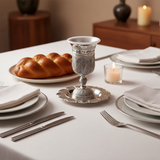 Kiddush Cup on Shabbat Table