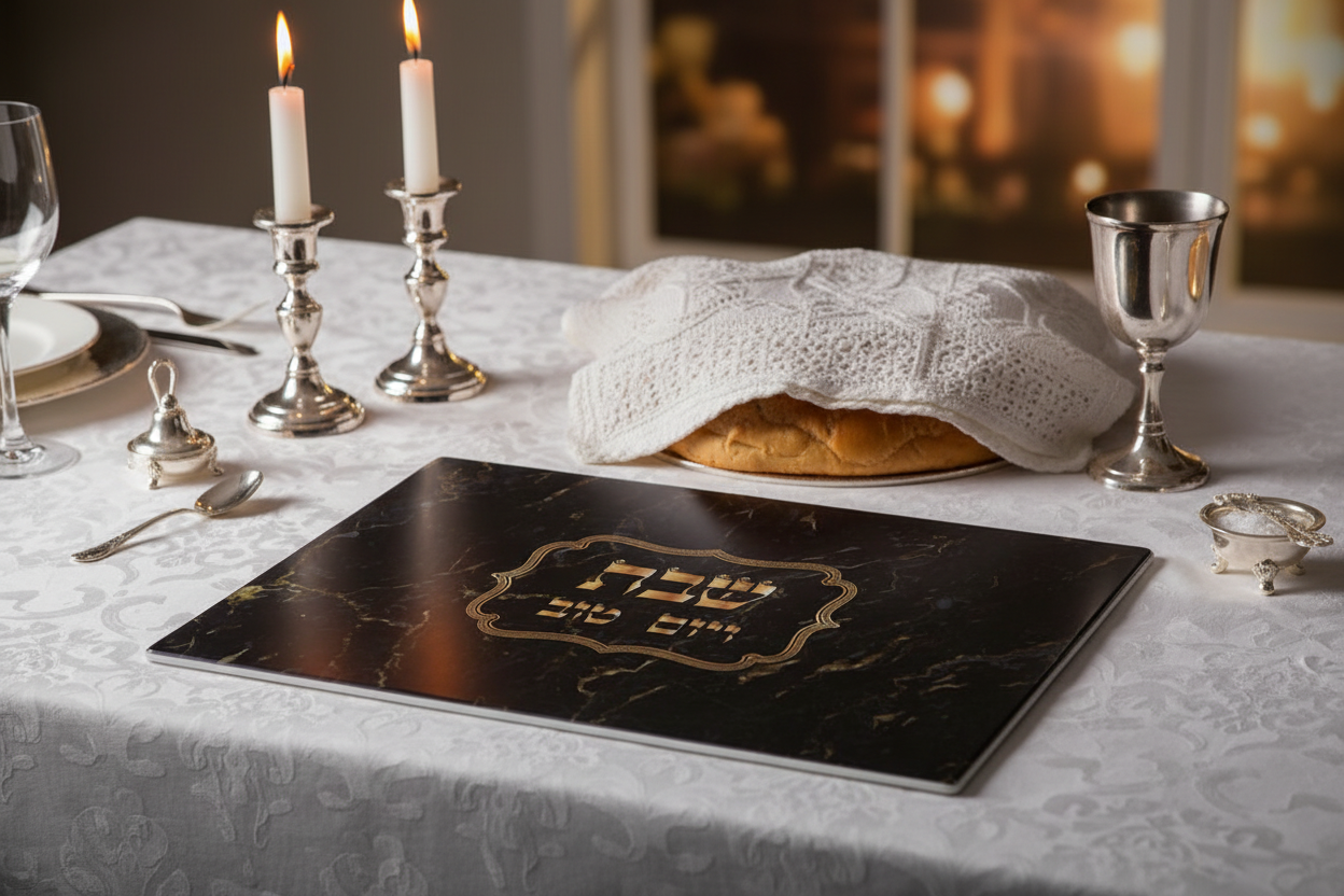 Lifestyle Shabbat table setting