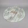 Marble Seder Plate Grey Background
