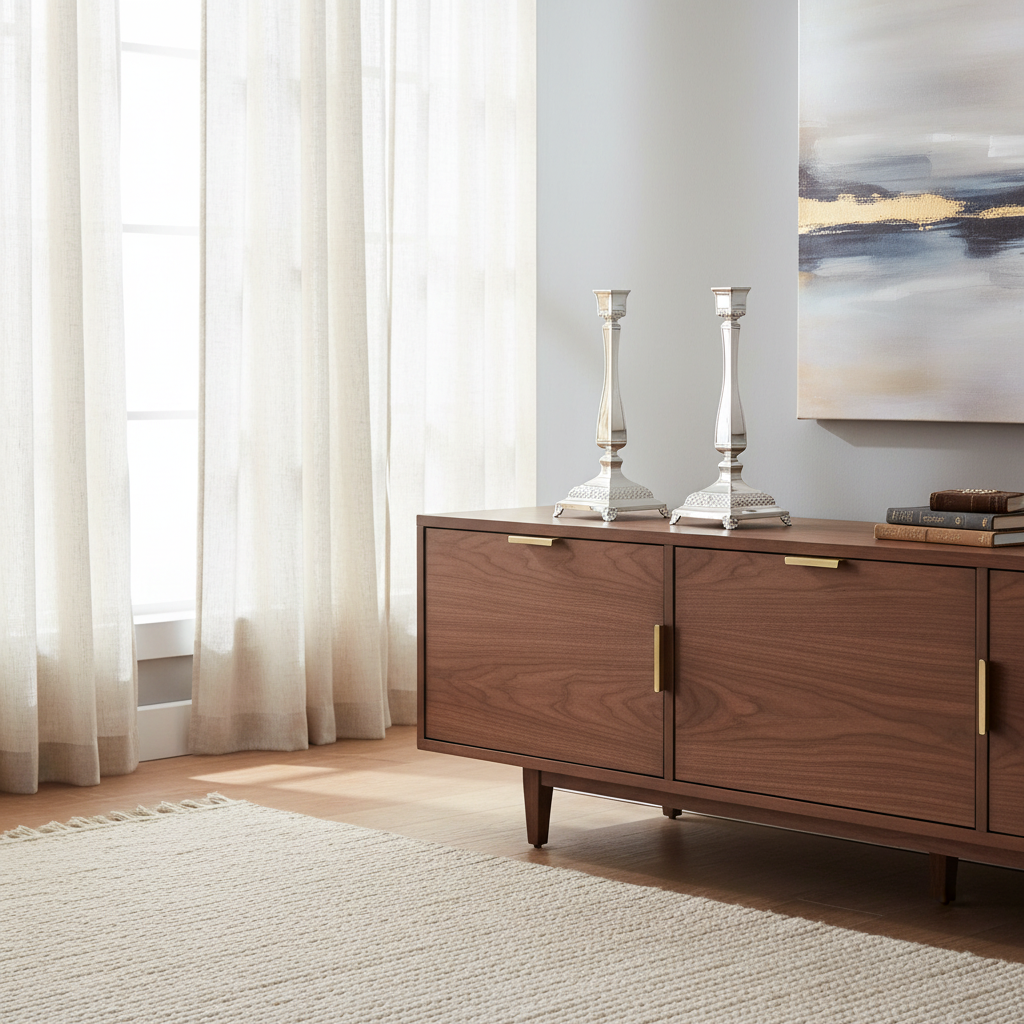 Modern home display of candlesticks