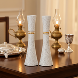 Polymer Candlesticks with Oil Lamp Lighting