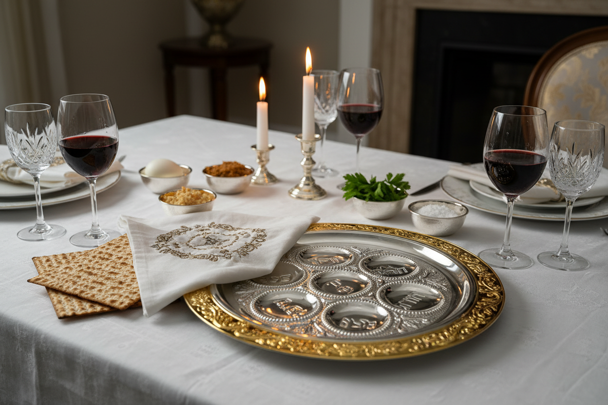 Seder Plate Passover Table