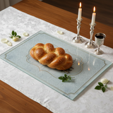 Shabbat Table Setting with Challah Tray