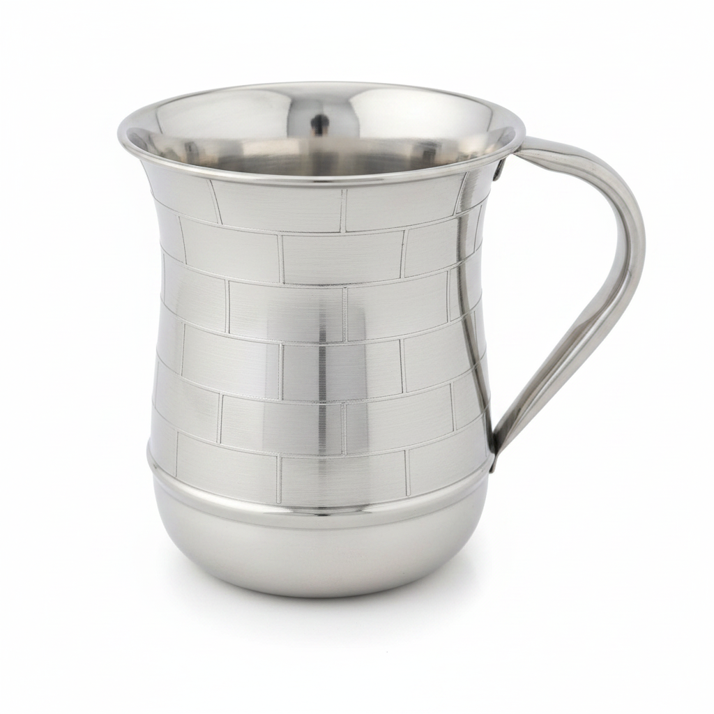 Silver Kotel Washing Cup White Front