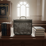 Tefillin case on prayer desk