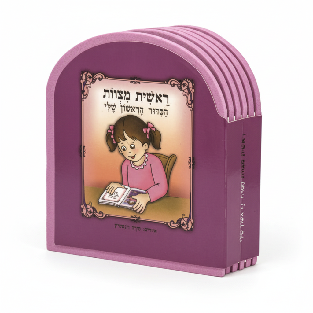 Top-down angle view of My First Siddur Book for Girl